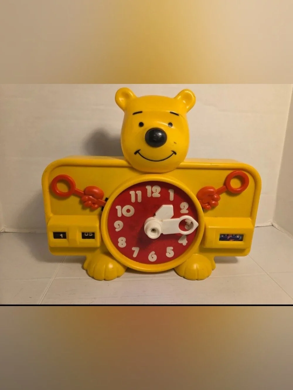 Vintage Sears Winnie the Pooh Animal Time Animated Bear Clock